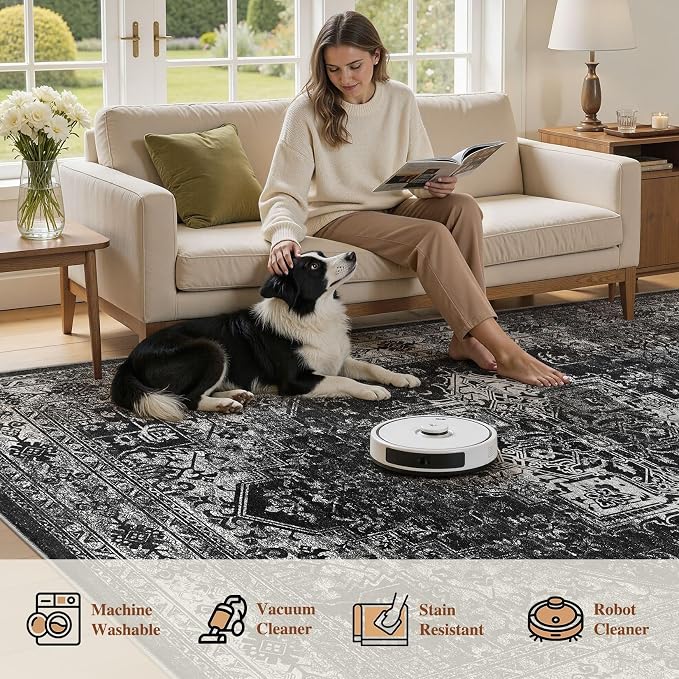 UERMEI 10x12 Area Rug Living Room Rugs - Image 6