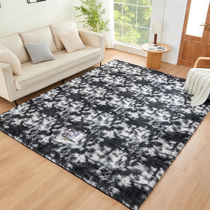 Litanika 5x8 Fluffy Shag Faux Fur Area Rug by Litanika