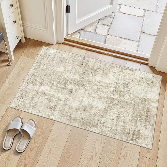 Soalmost 2x3 Washable Rugs for Kitchen, Powder Room Small Area Rug Non-Slip by Soalmost