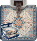 Hompet Cat Litter Mat 2 Pack, 36x36 Large Machine Washable Trapping Mats by Hompet