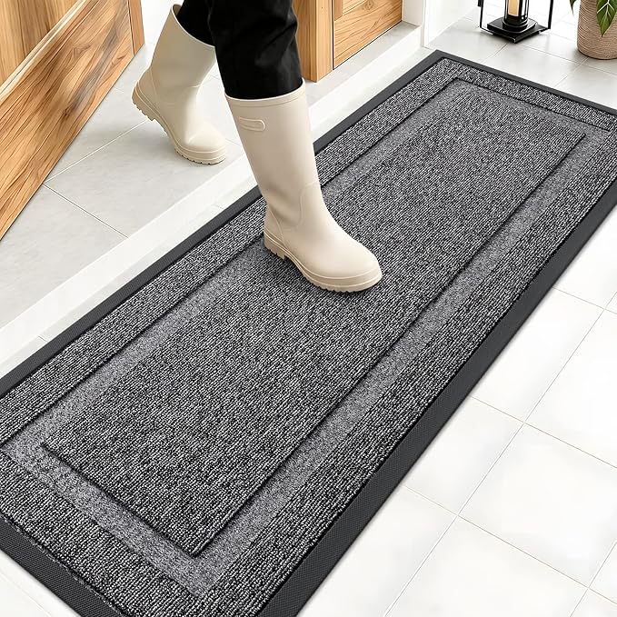 OLANLY Front Door Mat Indoor Outdoor Entrance, Waterproof All-Season, by OLANLY
