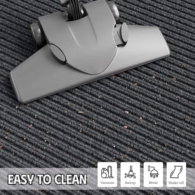 Front Door Mat 35"x23", Heavy Duty Low Profile Door Mat Indoor Entrance - Image 7