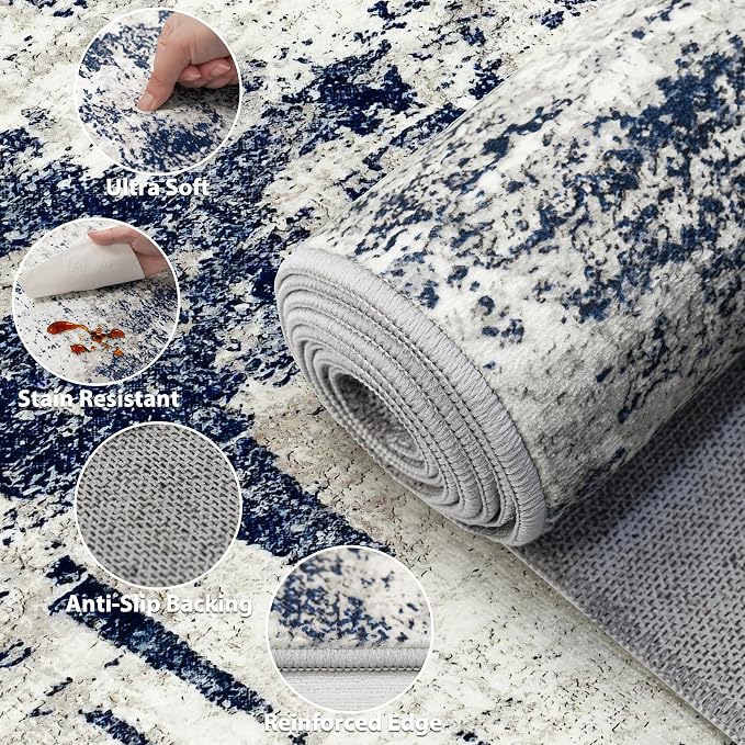 Area Rug Living Room Rugs: 5x7 Washable Rug - Image 8