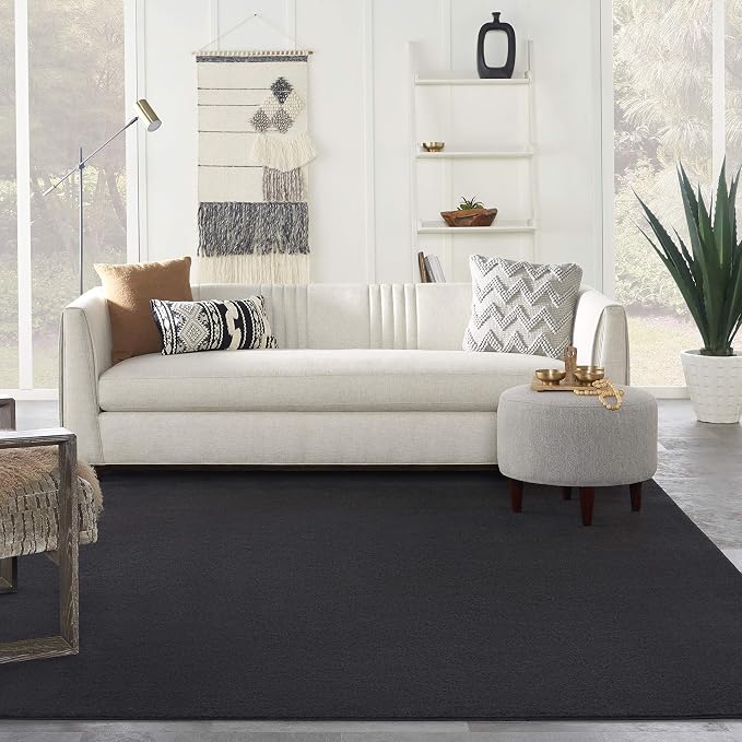 Nourison Home Nourison Essentials Black 8' x 10' Area Rug - Image 3