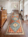 SERISSA Runner Rug for Hallways, Extra Long Boho Rug Ultra Soft Vintage Tribal by SERISSAHomeDecorCollection