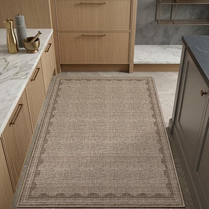 GarveeHome 4x6 Rug Non-Slip Washable Low-Pile Carpet by GarveeHome