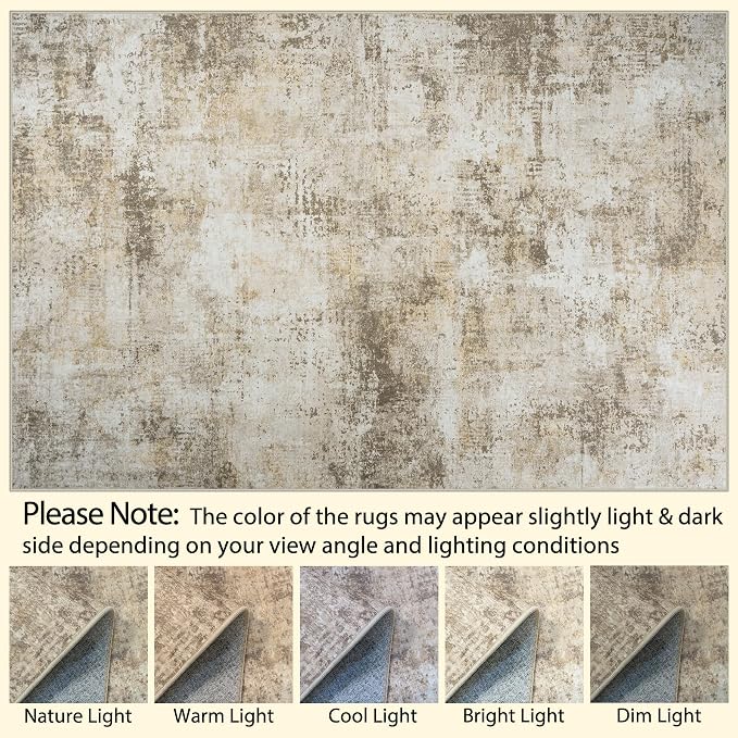 Area Rug Living Room Rugs: 5x7 Washable Rug - Image 9