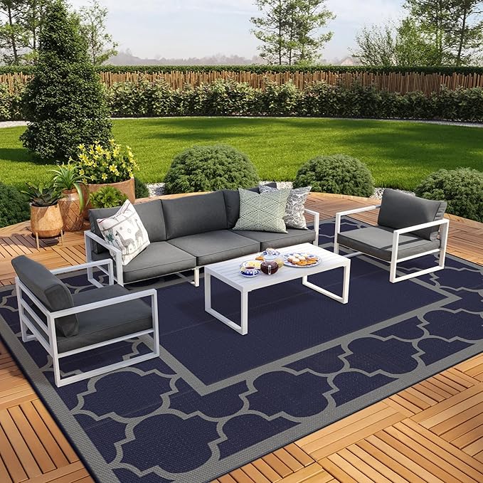 GENIMO 10 'x20 ' Outdoor Rug for Patio Clearance, Waterproof Indoor Outdoor by GENIMO