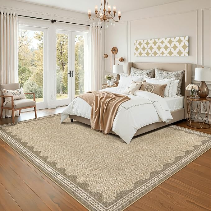 GarveeHome Scalloped Washable 8x10 Rug - Image 3