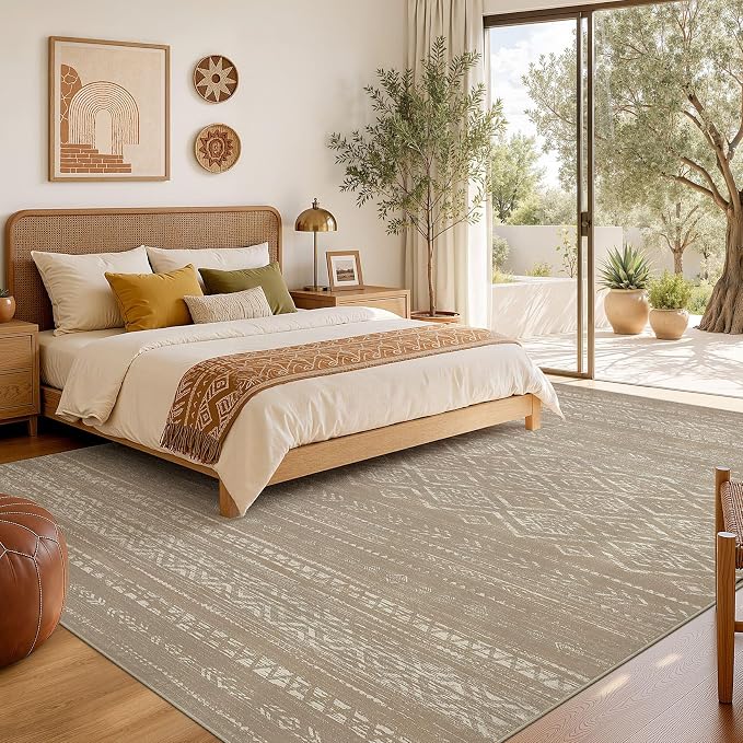 Nakagishi Area Rug Living Room Rugs: 7x9 Large Soft Machine Washable Boho - Image 6
