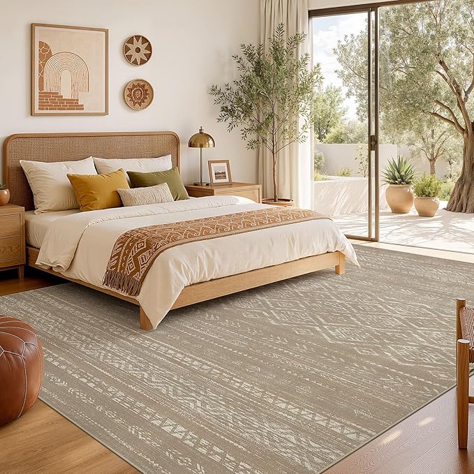 Nakagishi Area Rug Living Room Rugs: 10x12 Large Soft Machine Washable Boho - Image 6