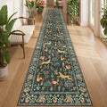 DUKINO 2x14 Runner Rug for Hallway, Vintage Non Slip Long Kitchen Rug by DUKINO