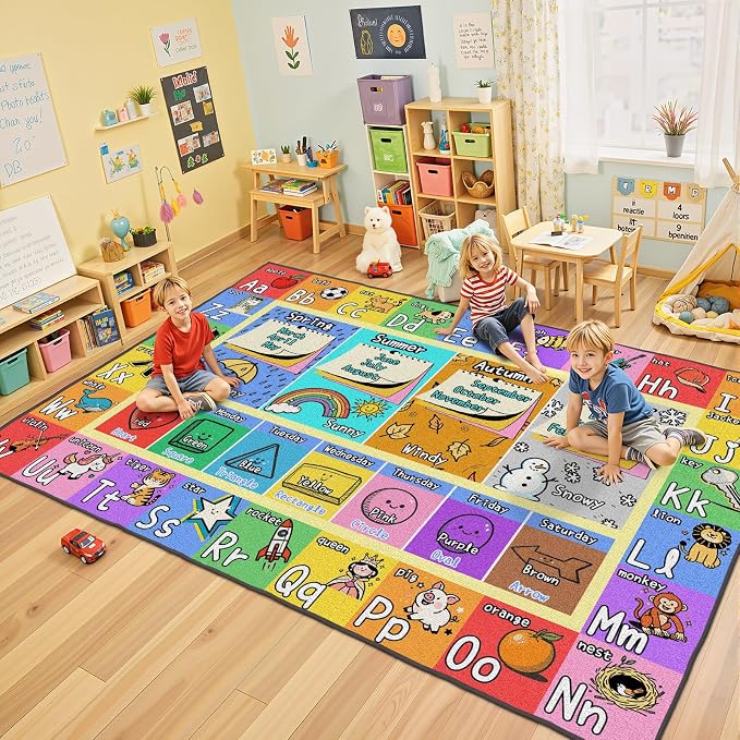 ABC Kids Playroom Rug 4x6 by Unknown