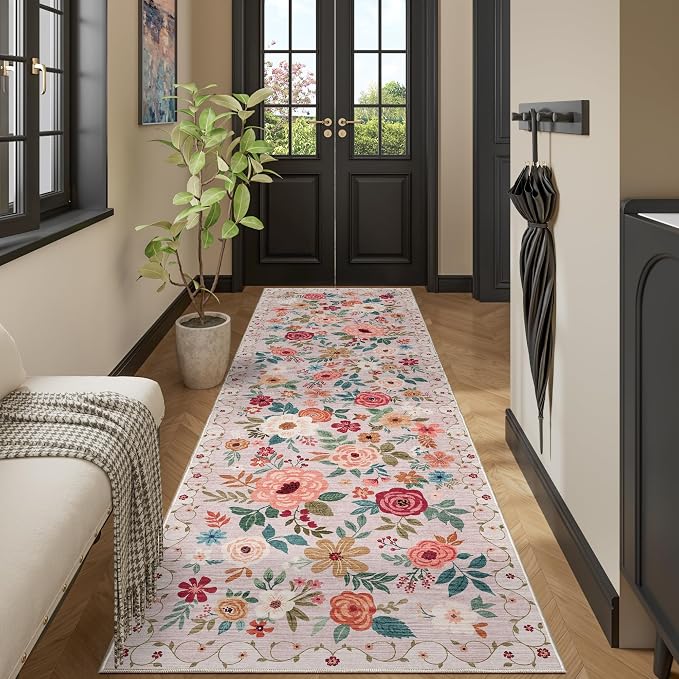 DUKINO 2x10 Runner Rug for Hallway, Washable Kitchen Runner Rug - Image 7