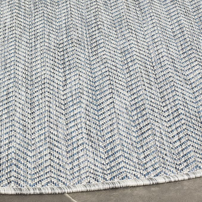 SAFAVIEH Outdoor Round Rug 9' - Image 4