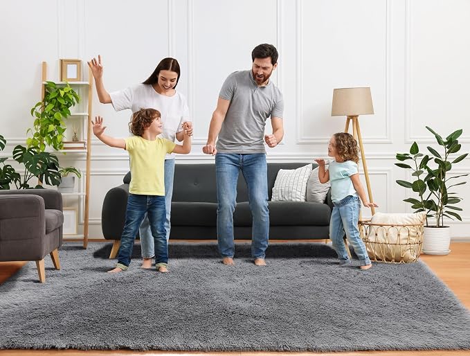 ONASAR Grey 6x9 Area Rugs for Living Room, Ultra Soft Plush Big Indoor Floor - Image 7