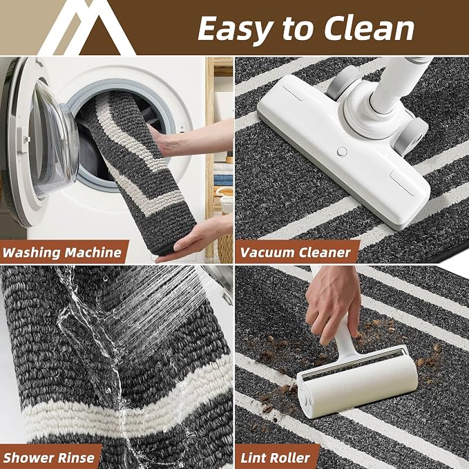 COSY HOMEER Kitchen Rugs and Mats Sets of 2PCS Non Slip Kitchen Mats - Image 6