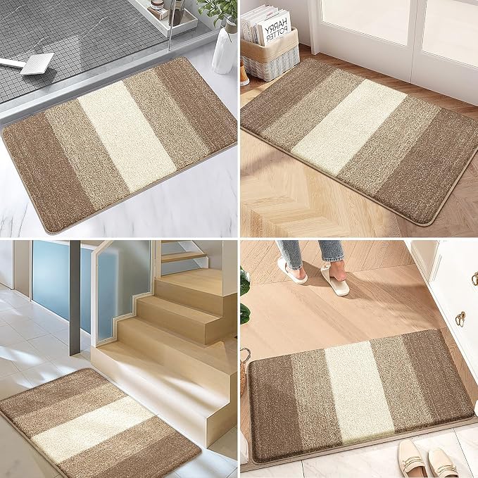 Kitinjoy Indoor Outdoor Door Mat, 47x24 Non-Slip Absorbent Dirt Trapper - Image 6