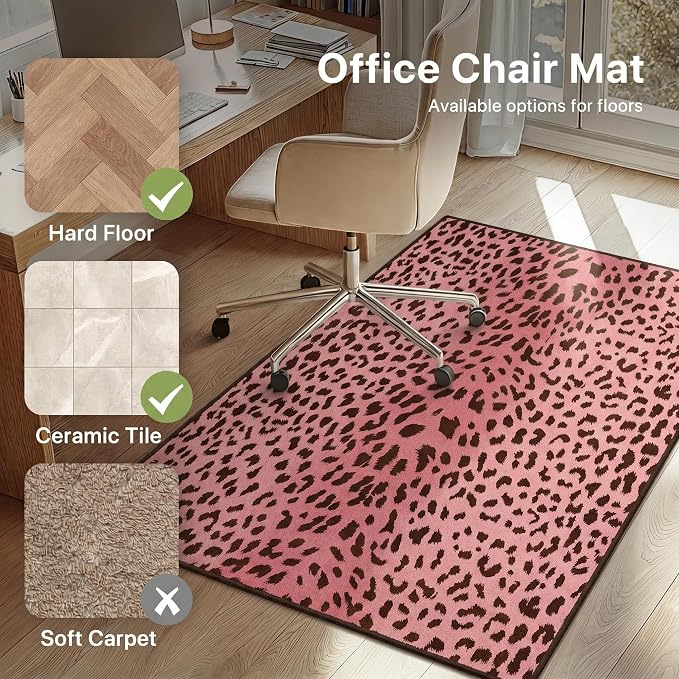 36"x48" Office Chair Mat for Hardwood Tile Floor, Under Desk Carpet Protector - Image 3