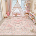 zesthome 8x12 Area Rugs for Girls Bedroom, Low Pile Machine Washable Rugs by Zesthome
