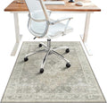 36"x60" Office Chair Mat for Hardwood Tile Floor, Under Desk Carpet Protector by BESBLEE