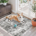 3x3 Square Entryway Rug Washable – Non-Slip Small Area Rug by ZHXXUJ