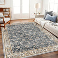 CHAMPLANT Area Rug 6'x9' Washable Vintage Traditional Floor Cover Thin Retro by CHAMPLANT