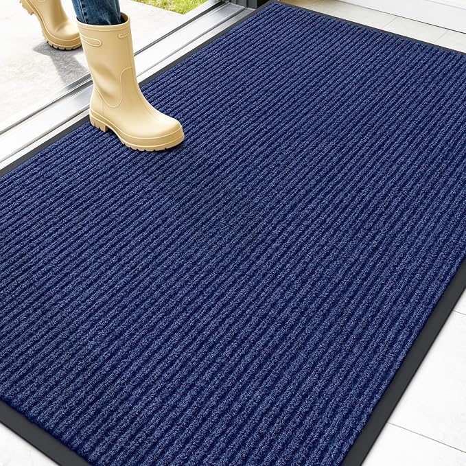 OLANLY Front Door Mat Indoor Outdoor Entrance, Waterproof Heavy Duty Doormat by OLANLY