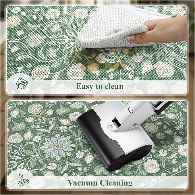 KIMODE Comfort Kitchen Mats for Floor Cushioned Anti Fatigue, Farmhouse Floral - Image 5