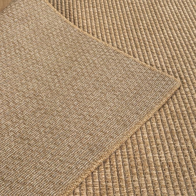 CAMILSON Easy Jute Rug 9x12, Large Indoor Outdoor Natural Color Farmhouse Area - Image 7