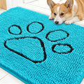 OLANLY Dog Door Mat for Muddy Paws 30x20, Paw Print Design, Absorbs Moisture by OLANLY