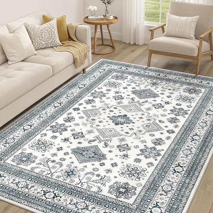 Vintage Living Room Area Rug 6x9 by COTILED