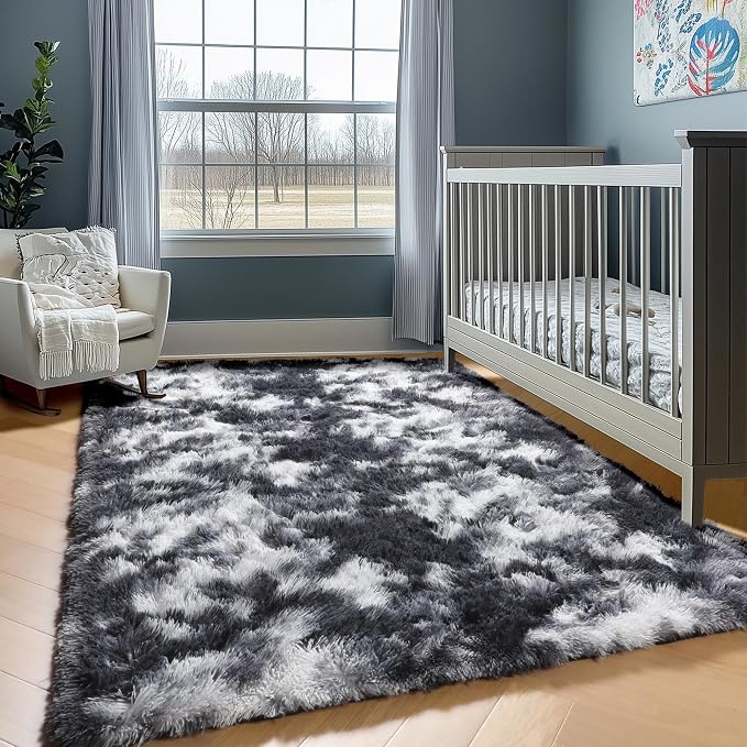 ONASAR 8x10 Area Rugs for Living Room, Soft Plush Thick Shaggy Big Floor Carpet - Image 6