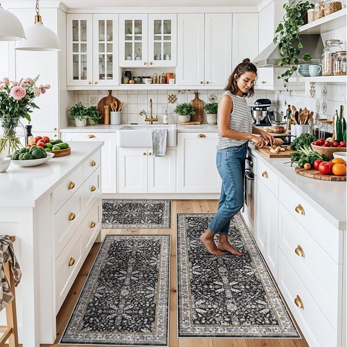 3-Piece Washable Kitchen Rug Set of 3 - Image 3
