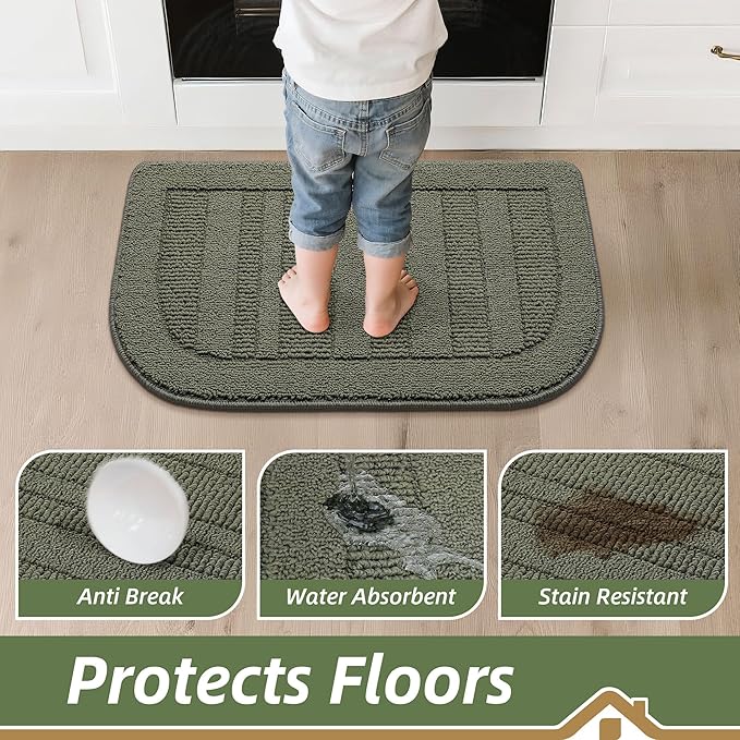 BEQHAUSE 24x40 Inch Kitchen Rug Mat Durable Kitchen Rugs Non-Slip Washable - Image 4