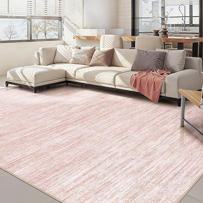 Nakagishi 10x14 Area Rugs Living Room: Washable Large Vintage Rug Neutral by NakagishiAreaRug