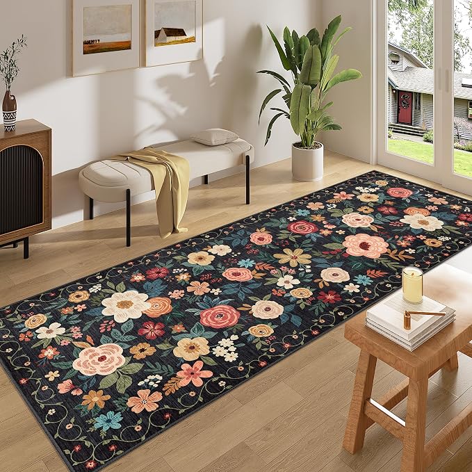 DUKINO 3x8 Runner Rug, Washable Rug - Image 3