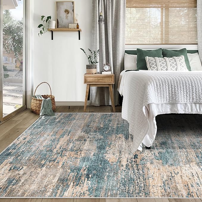 XLUEZ 5x7 Area Rugs for Living Room, Washable Modern Abstract Large Area Rug - Image 4