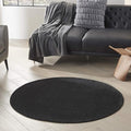 Nourison Home Nourison Essentials Black 4' x Round Area Rug by NourisonHome