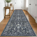 KILOCOCO Runner for Hallway 3x16 Runner Rug Printed Vintage Floral Washable Rug by Kilococo
