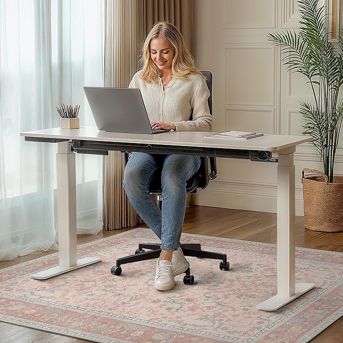 36"x48" Office Chair Mat for Hardwood Tile Floor, Under Desk Carpet Protector - Image 2