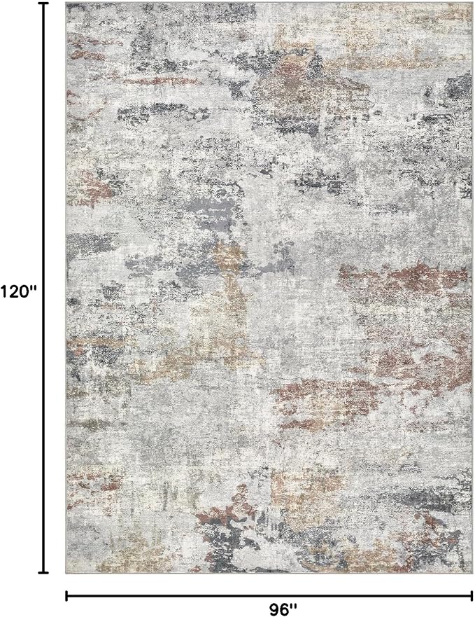 DMOYEST 8x10 Area Rug for Living Room, Washable & Non Slip Large Indoor Carpet - Image 2