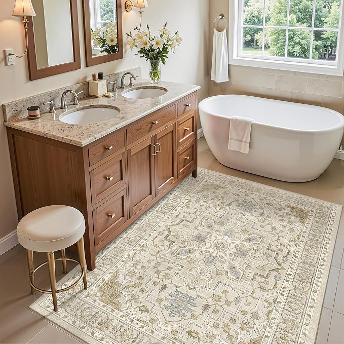 Madane Washable Entry Rug 3x4, Area Rugs - Image 3