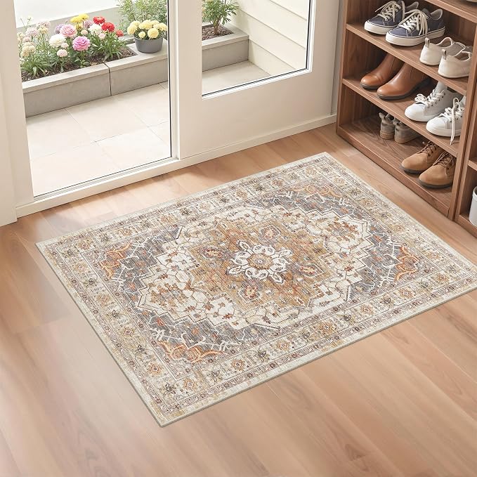 befbee 2x3 Entryway Rug Small Washable Kitchen Rugs Non Slip Front Door Rug by Befbee