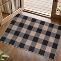 Tangsoo Checkered Easy Jute Rug, 2x3 Washable Ultra Thin Rug by Tangsoo