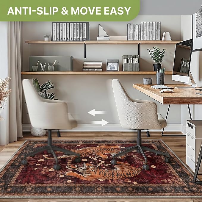 36"x60" Office Chair Mat for Hardwood Tile Floor, Under Desk Carpet Protector - Image 4