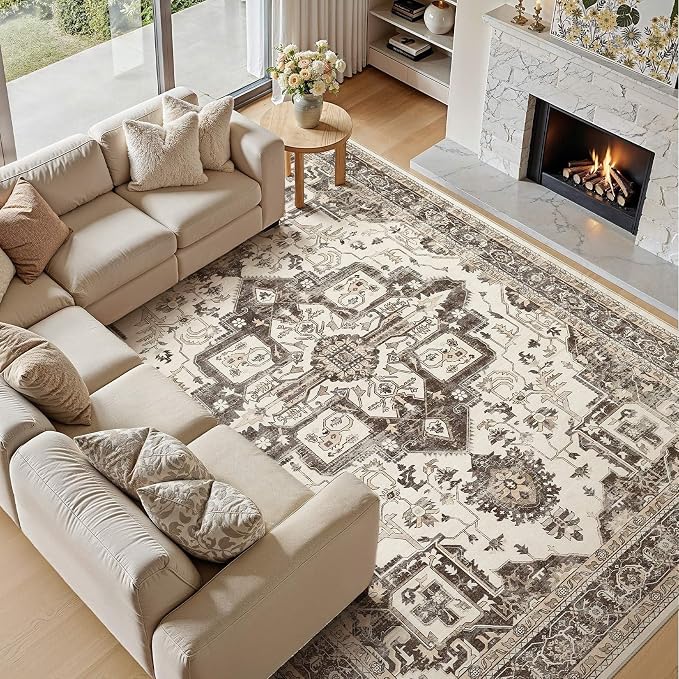 Washable 9x12 Area Rug for Living Room - Image 5