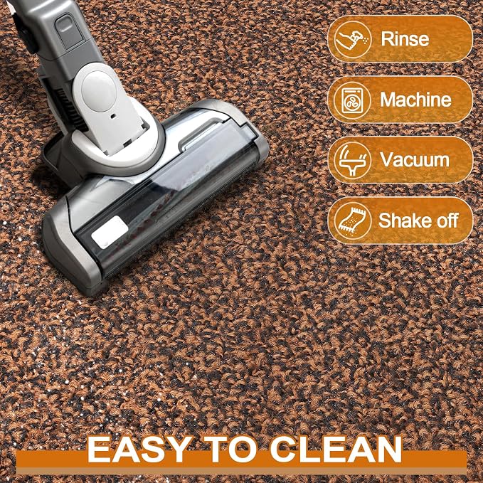 Mibao Front Door Mat Indoor Entrance, Dirt Trapper Welcome Mat - Image 4