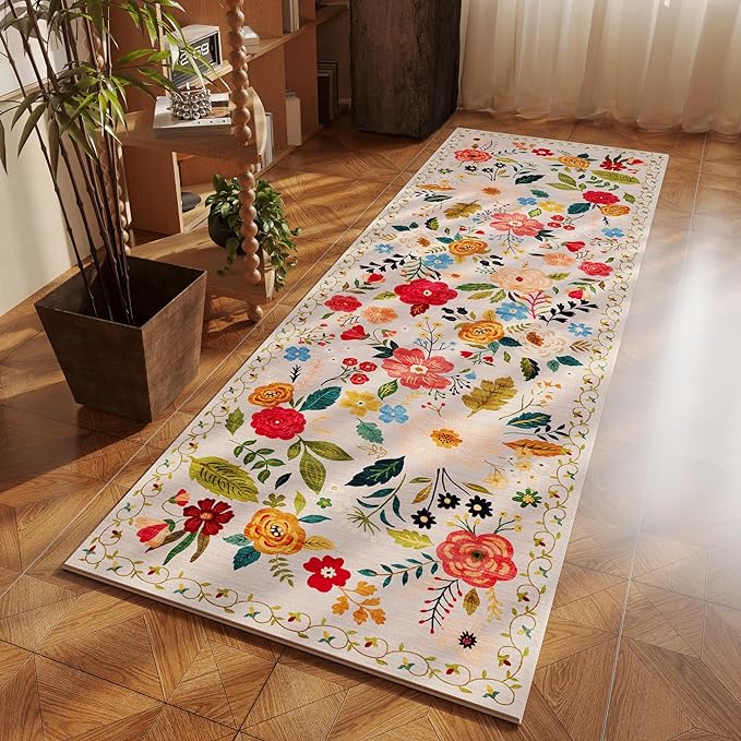 Rugcomf Runner Rug for Hallways Kitchen Rug Non Slip 2'6''x8' Washable Rugs - Image 6