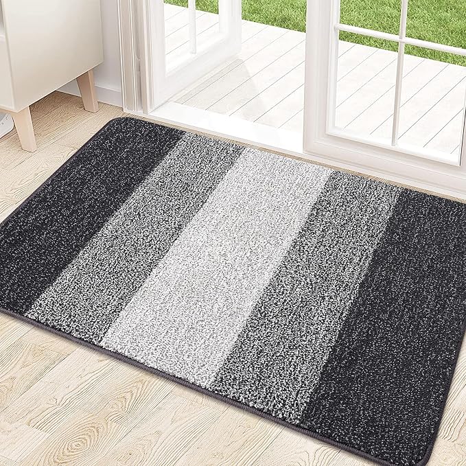 Kitinjoy Indoor Outdoor Door Mat, 32x20 Non-Slip Absorbent Dirt Trapper by Kitinjoy
